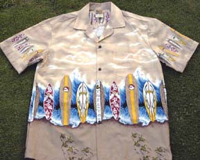 Hawaii  Shirt 171  Khaki board, M-2XL