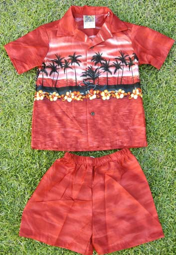 106 Hawaiian Shirt Aloha sunset S-3XL