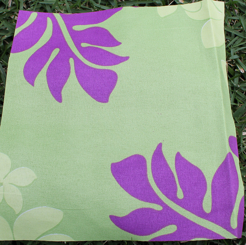 Vinyl Checkbook Covers<br>Green /purple leaf