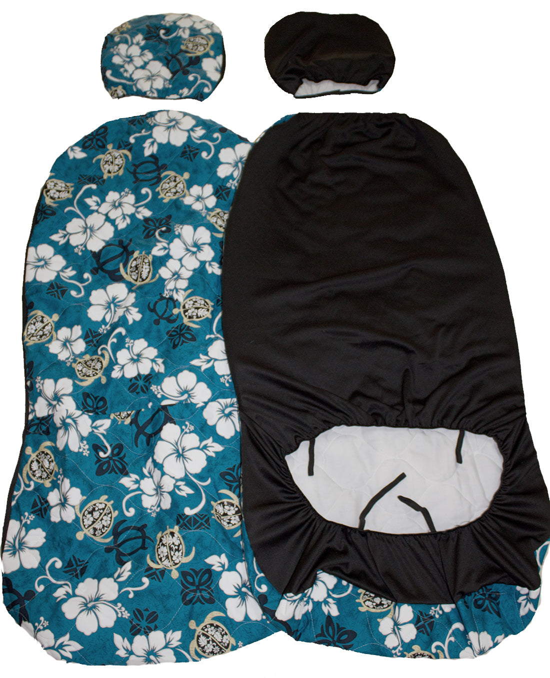Hawaii car seat cover, Separate Headrest, Hawaiian blue