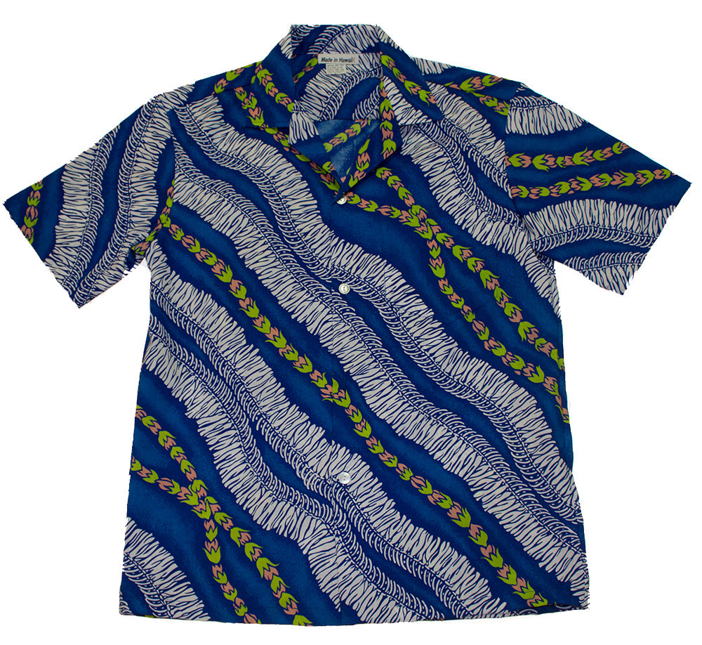 Hawaiian Shirt <br>#12 Blue leis