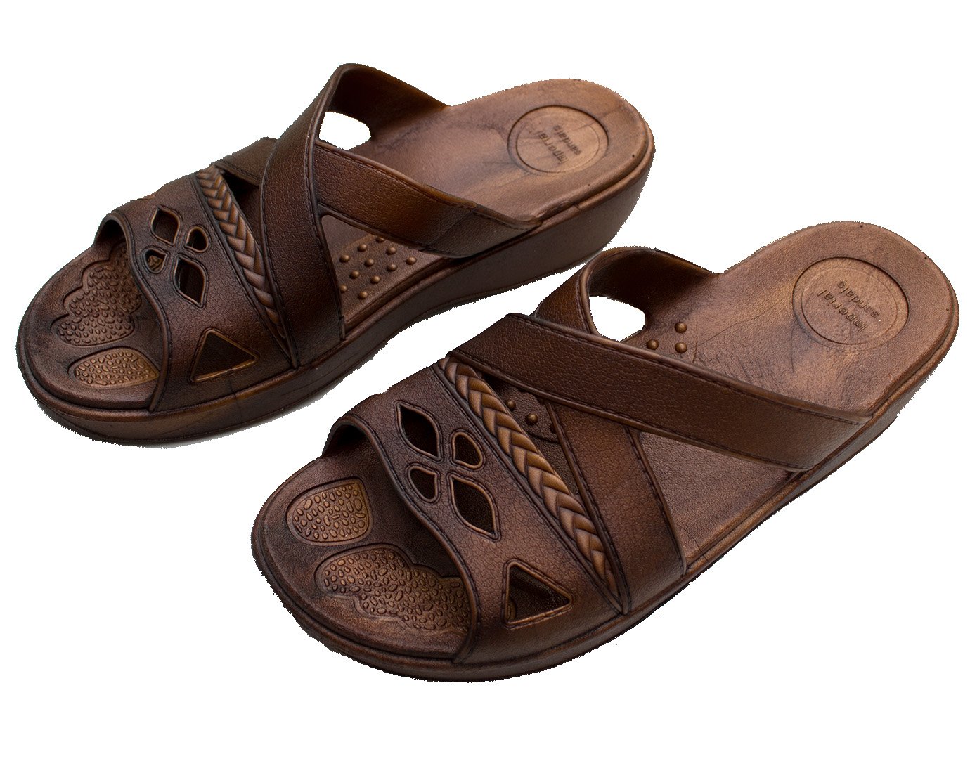 Womens Comfortable Imperial Sandals Hawaii Brown Slipper